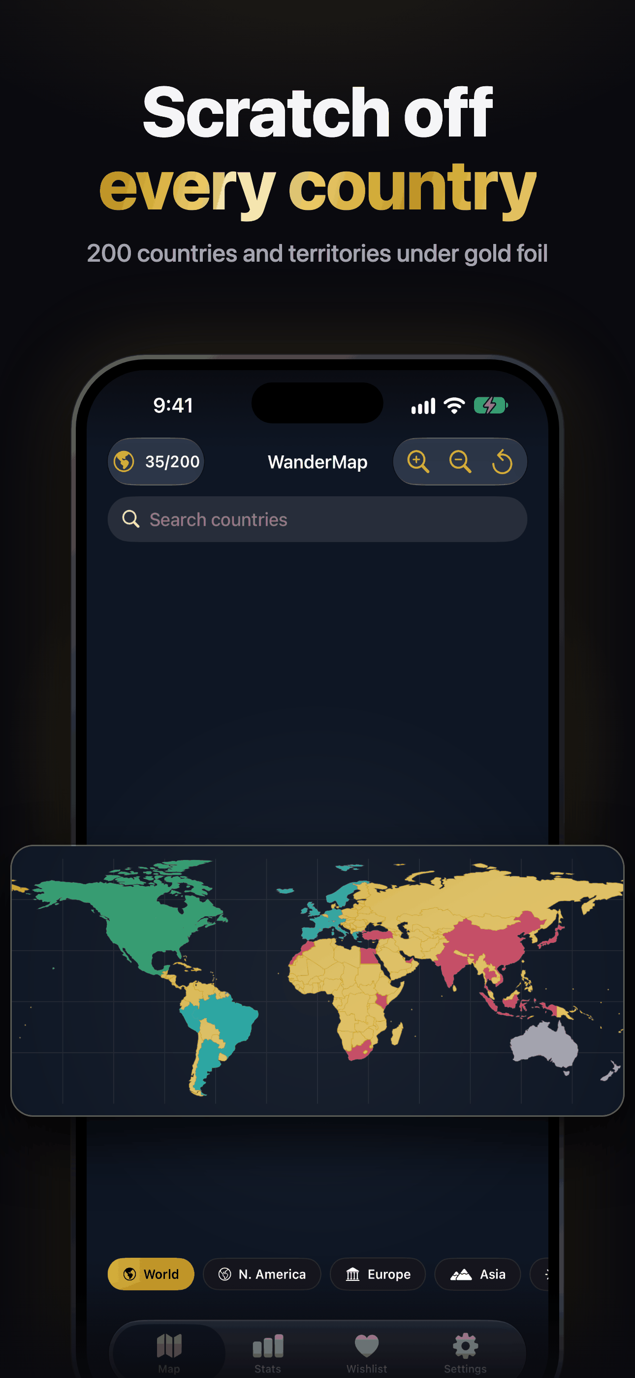 Scratch off every country