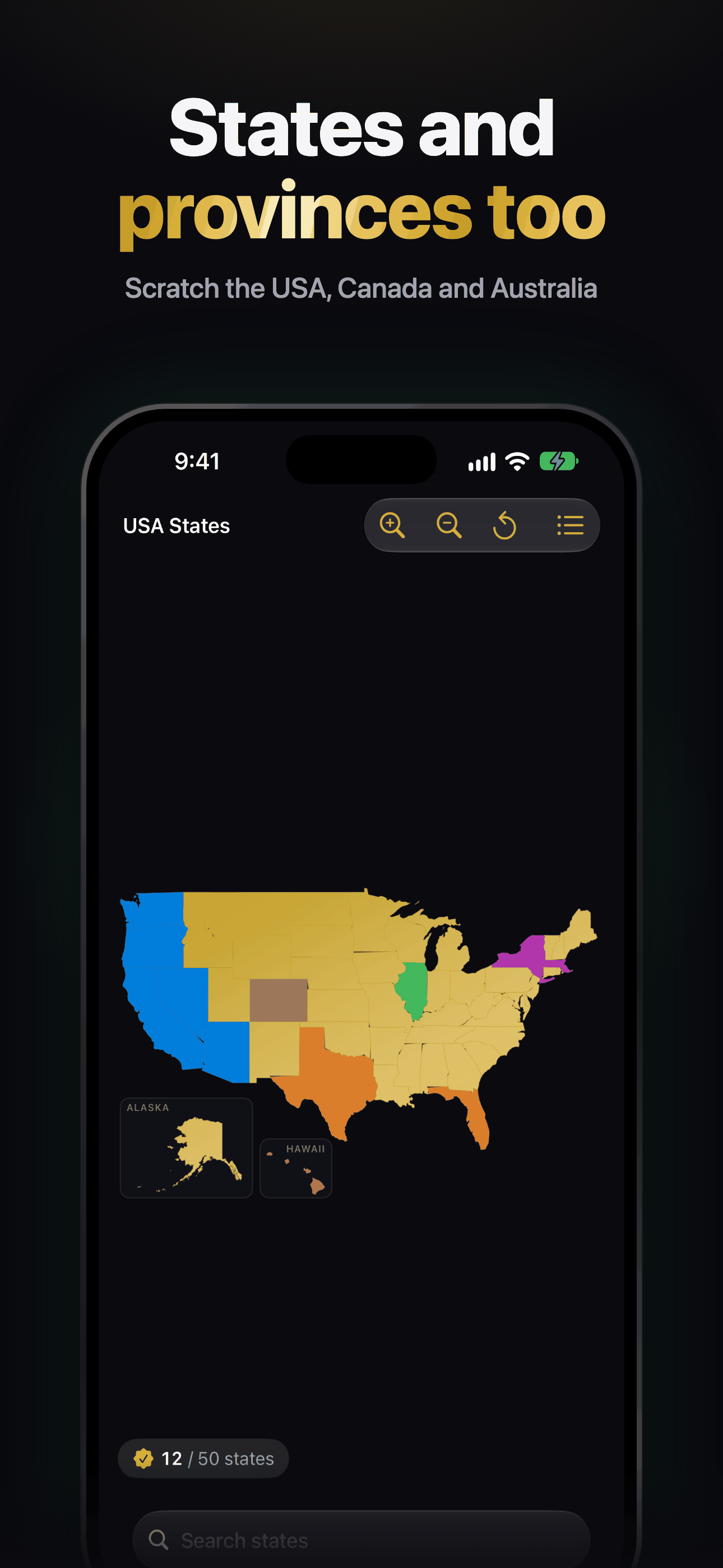 States and provinces too